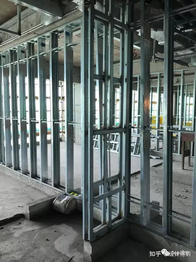 室内设计施工工艺049钢架隔墙该如何设计