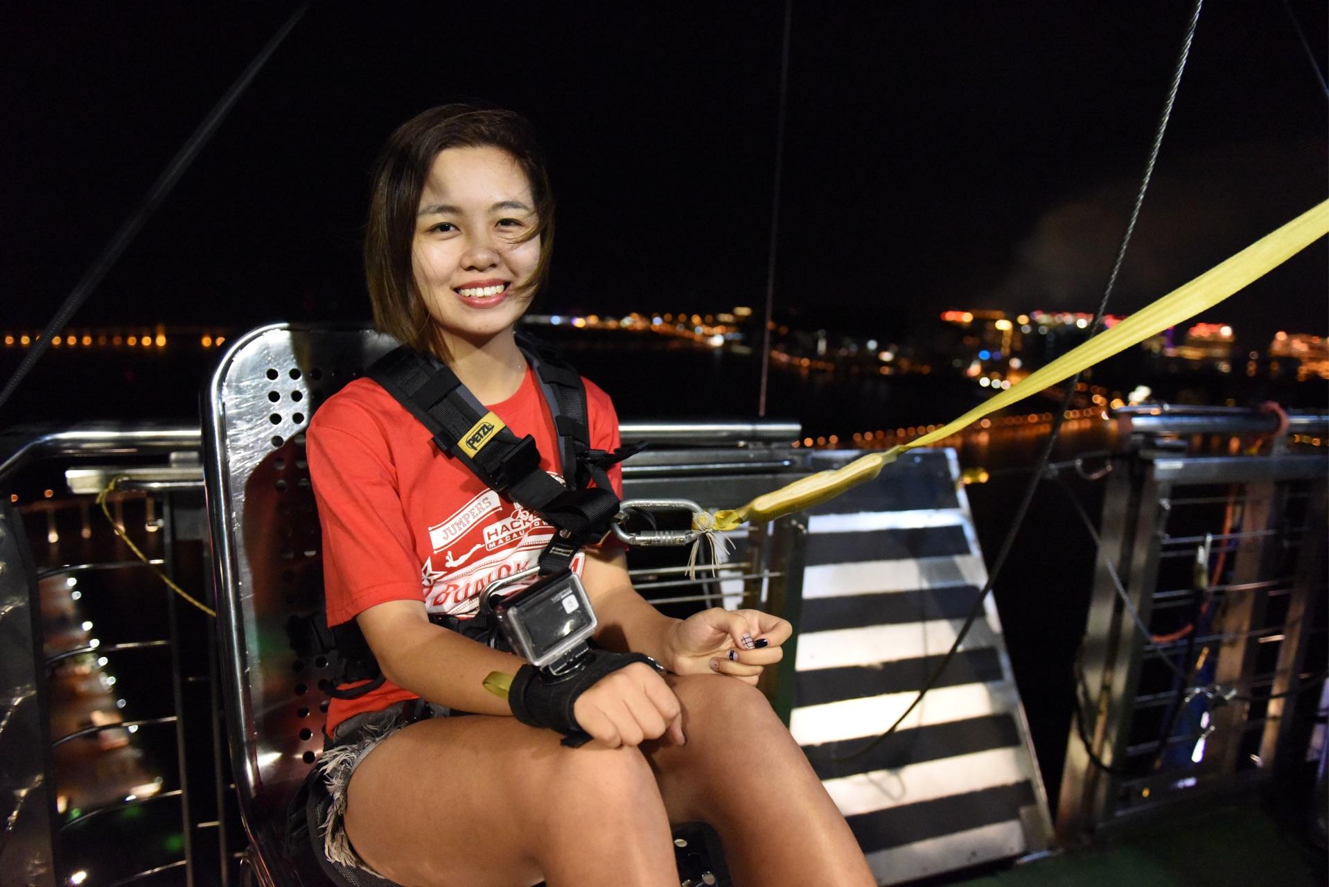 有去澳门塔蹦极的么,感觉怎样?