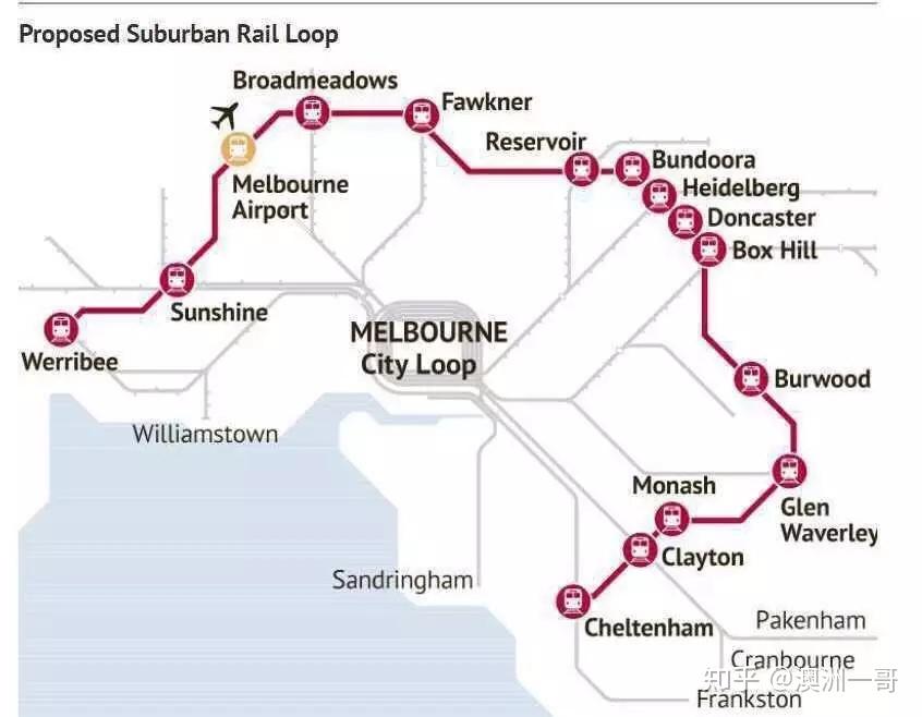 墨尔本500亿铁路规划!可惜2050年完工,还要等32年