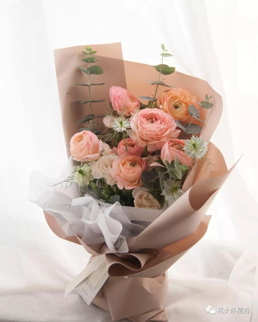 洋牡丹不会搭超高颜值洋牡丹花束图来啦
