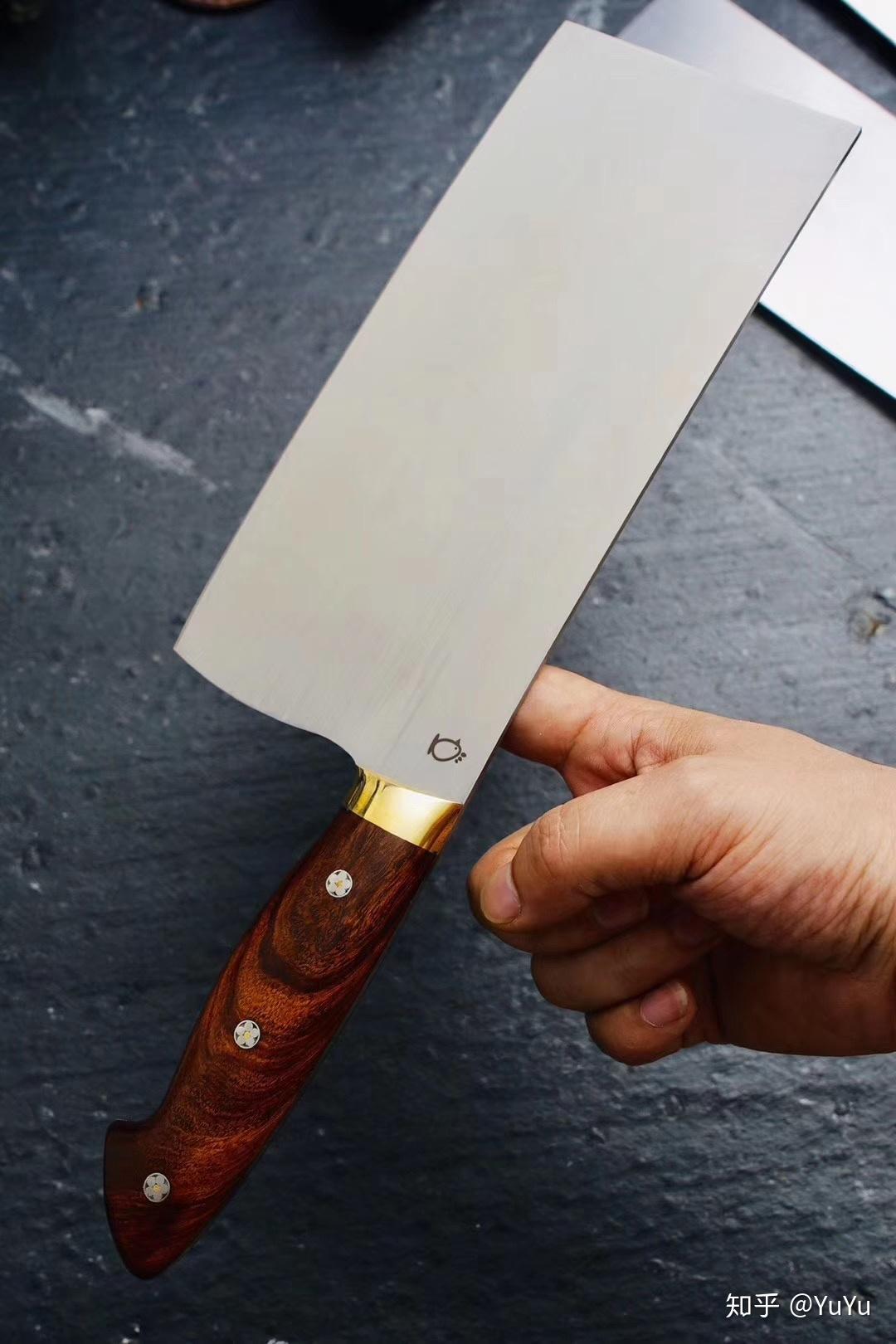 采购钢板 原厂热处理 线切割 一体龙骨非焊接定制m390粉末钢中式菜刀3