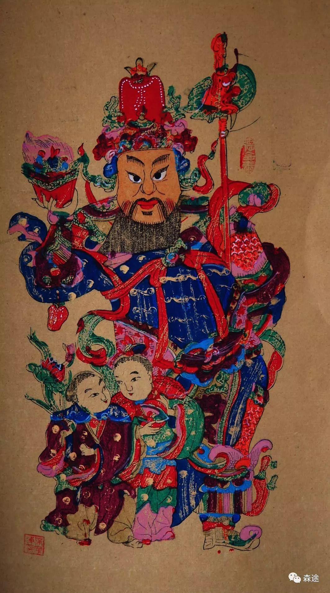 现在其几乎只是于有订购时才进行木板年画制作)徐家辉梁平木板年画而