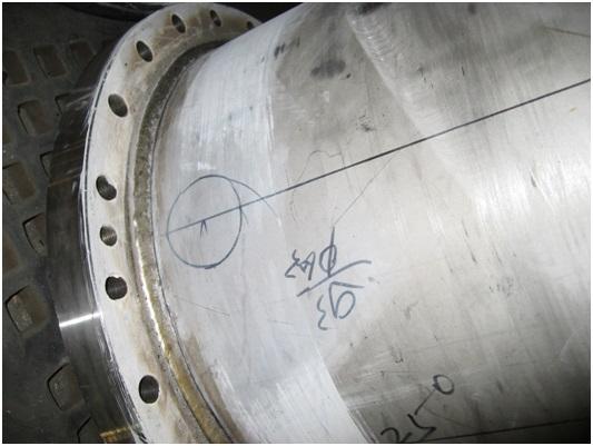 哎呀换热器顶丝孔位置开错了