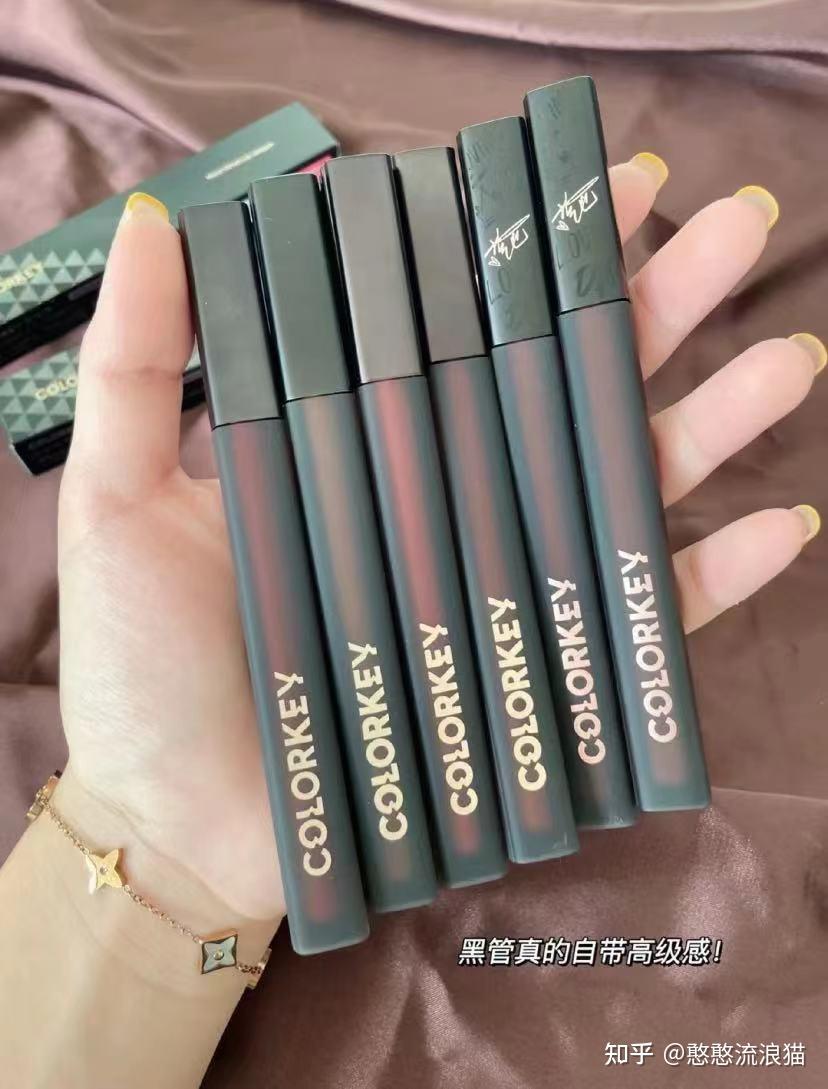 8参考价:89colorkey珂拉琪黑缎唇釉女唇彩哑光口红平价学生ins雾面