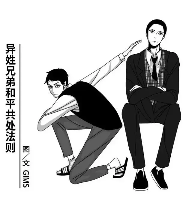 这部短剧改编自高分漫画——《异性兄弟和平共处法则》.豆瓣8.