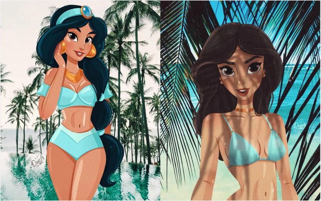 小时候没发现原来迪士尼的公主各个都是时髦精