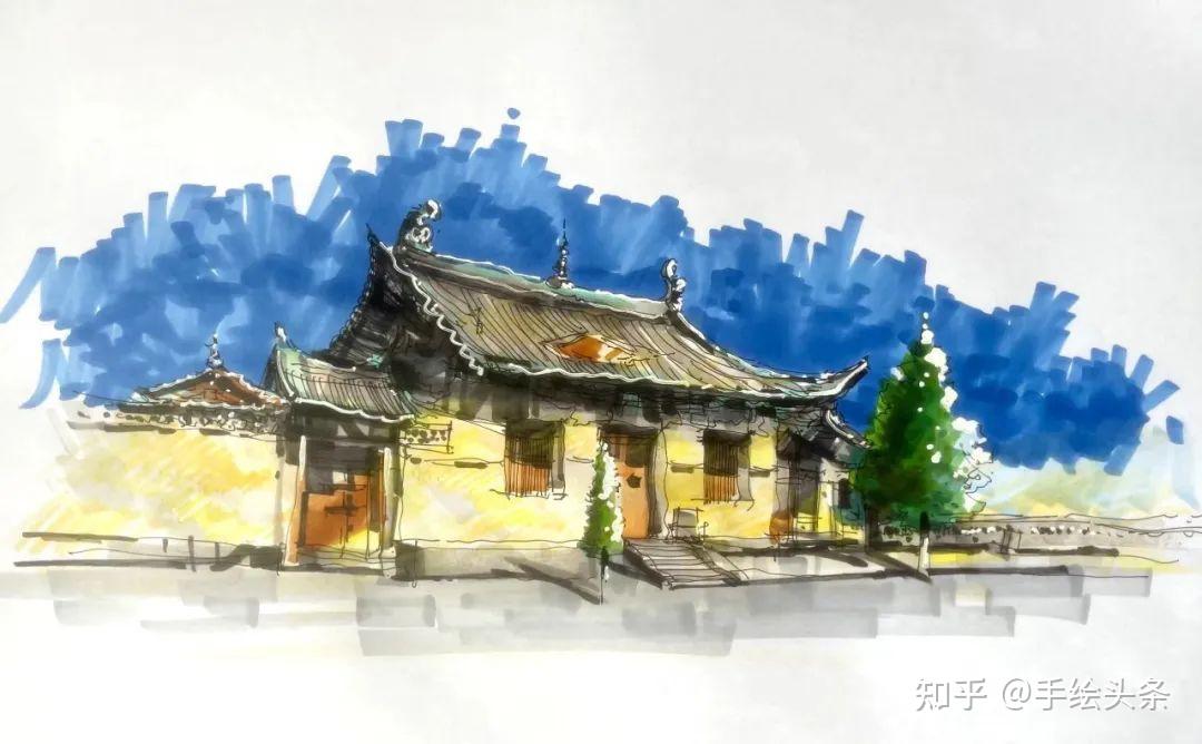艾尔斯丨马克笔手绘速写 - 知乎