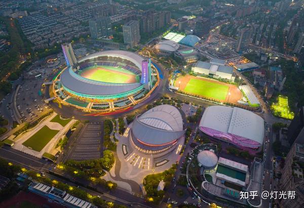 黄龙体育中心建筑室外照明赏析 知乎