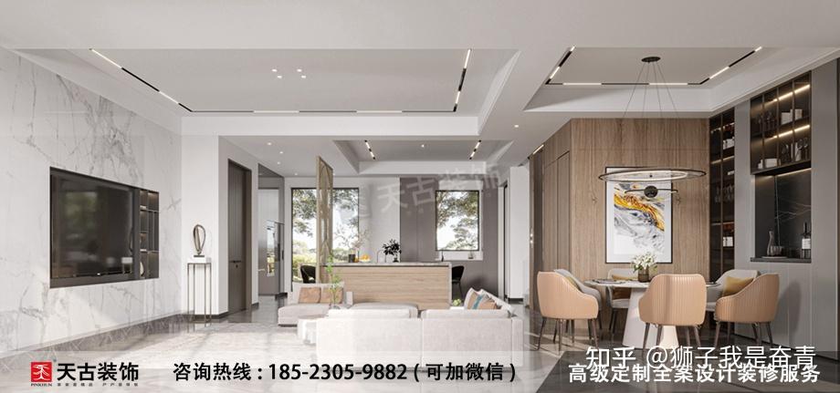 龙湖新江与城天越装修案例,轻奢风格联排别墅设计图 - 知乎