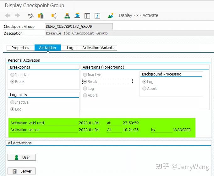 SAP ABAP 系统里 Checkpoint group 的创建 - 知乎