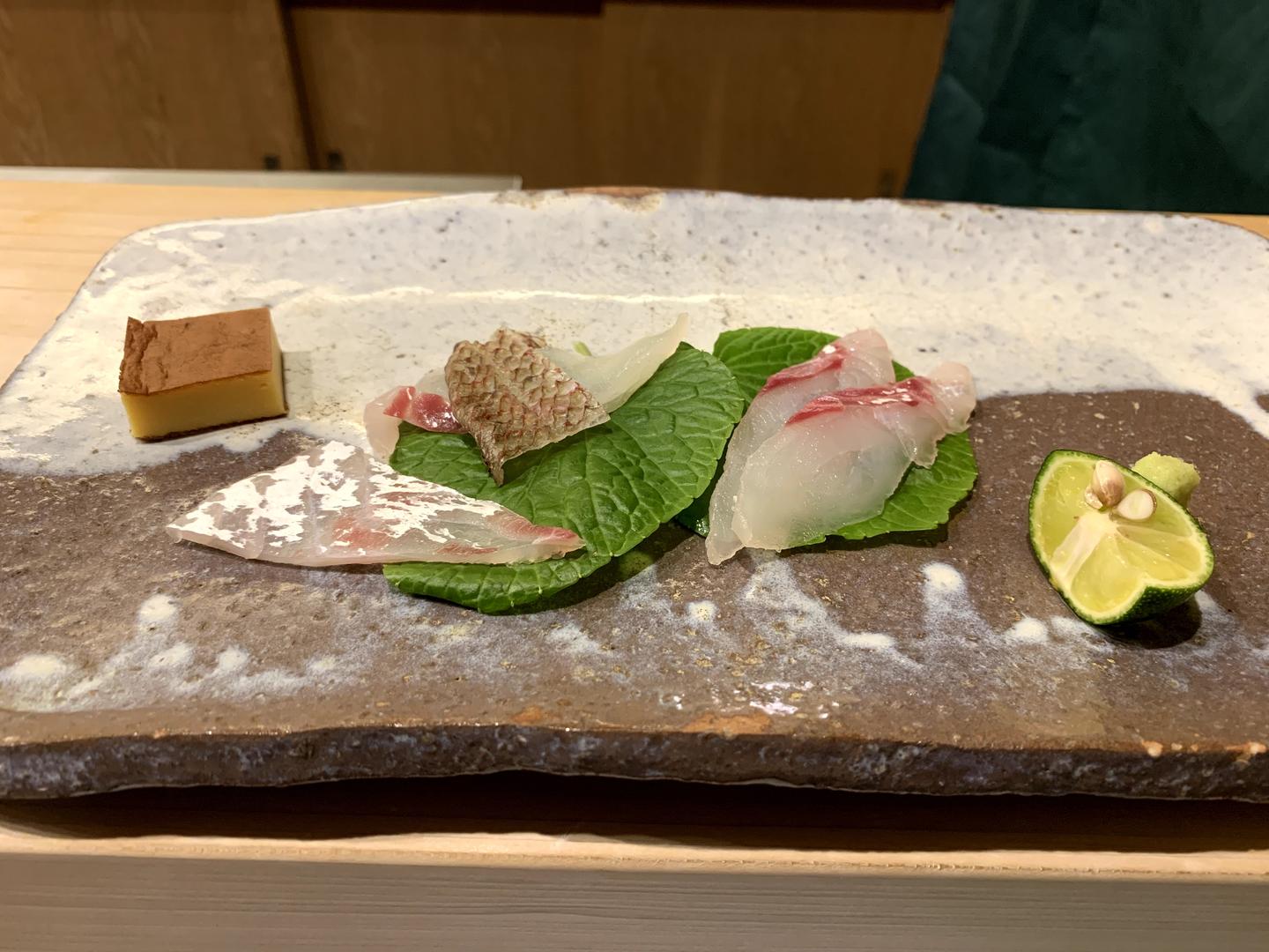 鲷鱼刺身
