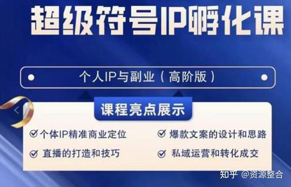 超级IP孵化高阶陪跑课，建立流量思维底层逻辑，打造属于自己IP - 知乎