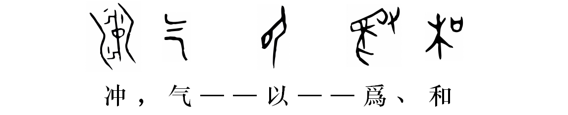 首先,依旧按本专栏的基本方式:回到甲骨文形式显示的场景中去解释"冲