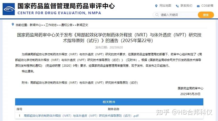 指南发布!《局部起效化学仿制药体外释放(IVRT)与体外透皮(IVPT)研究技术指导原则(试行)》 - 知乎