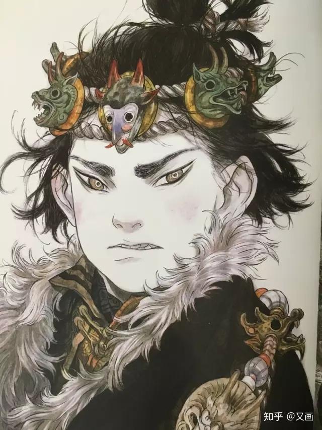 90后天才中国风插画少女早稻