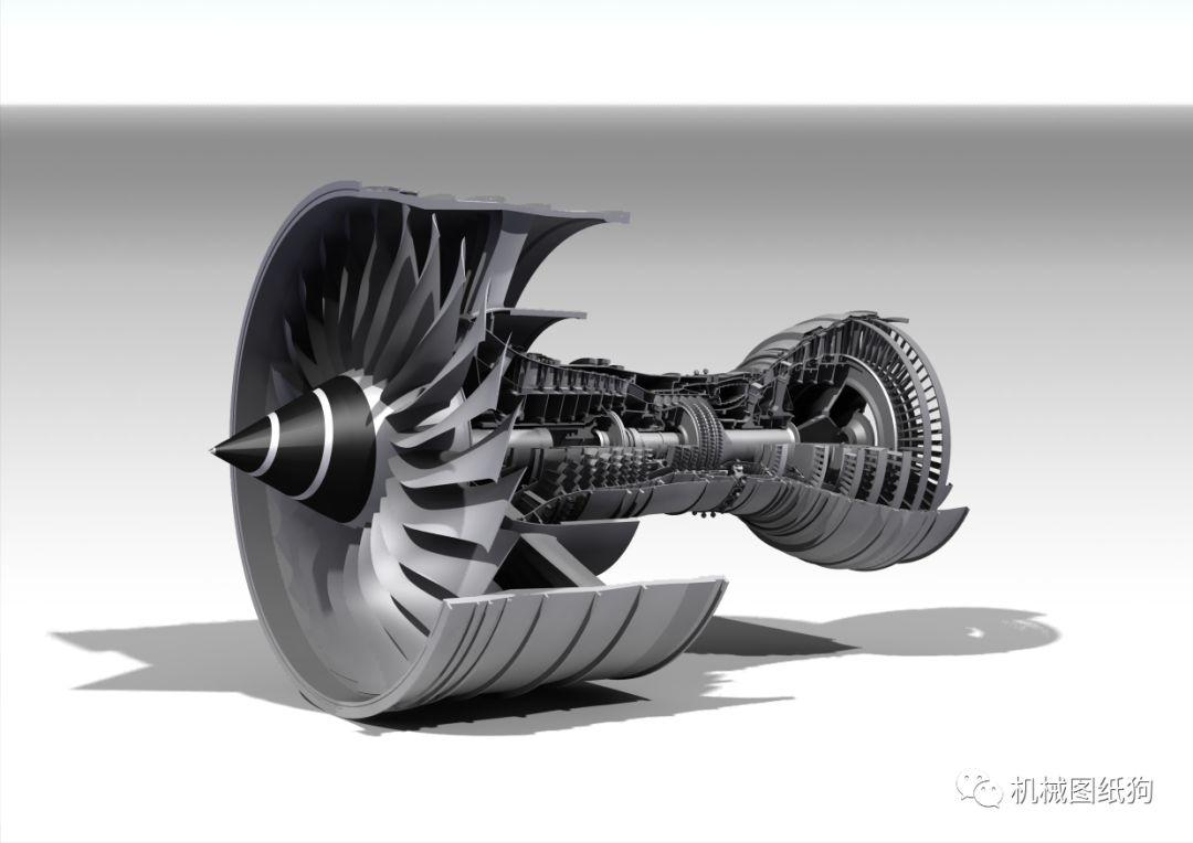 【发动机电机】rolls-royce劳斯莱斯trent900航空发动机图纸catia设计