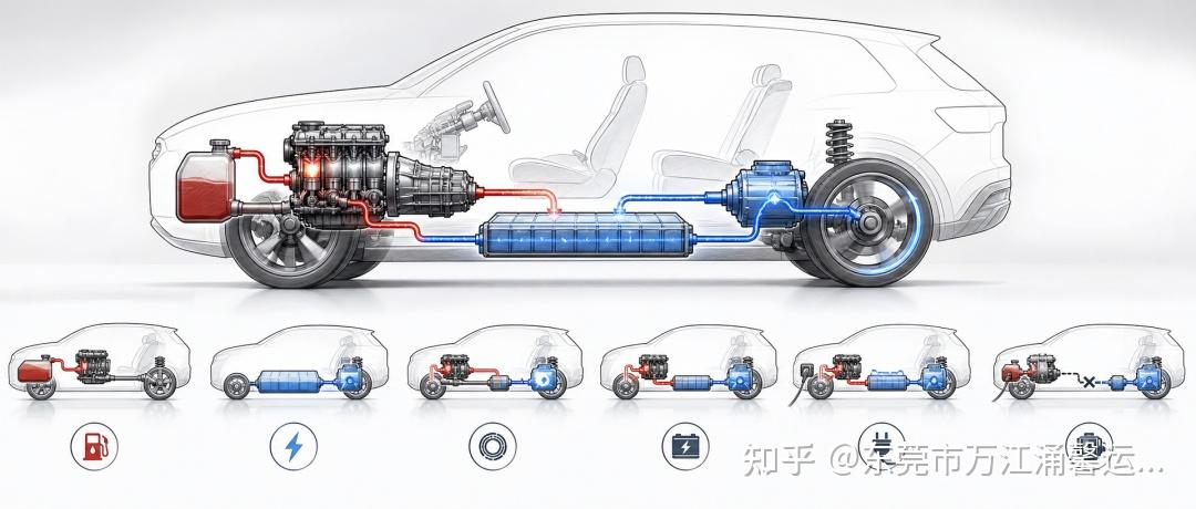 混动、增程、纯电、油车,到底差在哪?