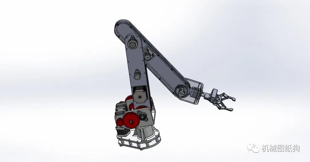 機器人6dofrobotarm簡易6自由度機械臂結構3d圖紙solidworks設計