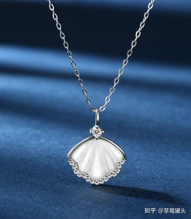 纯银南太平洋天然贝母项链礼盒