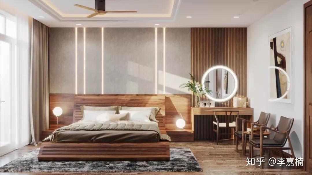 35个卧室背景墙设计方案,果然比大白墙美! - 知乎