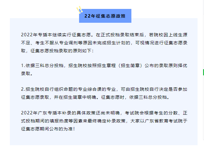 首先需要注意一点:已经被录取的考生,不得申请填报征集志愿(补录.