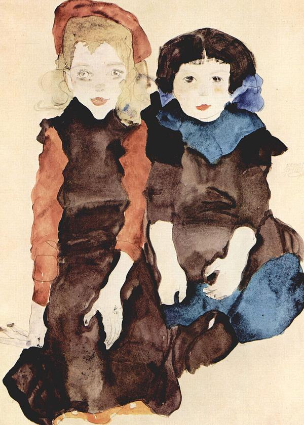 繁星闪烁,奥地利绘画巨子埃贡·席勒 Egon Schiele(1890-1918) - 知乎