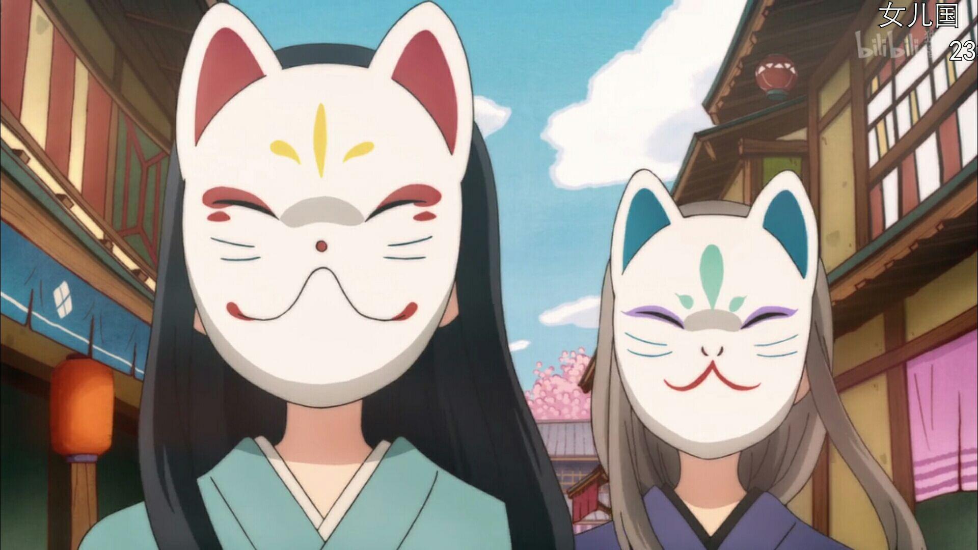 请问图中的这个戴面具的女孩是什么动漫人物