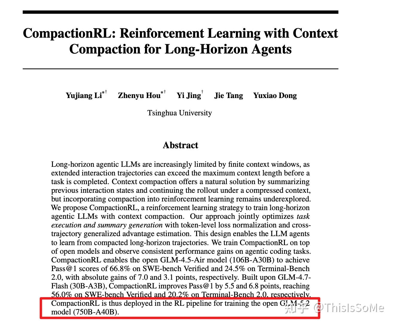 AI速读：CompactionRL: Reinforcement Learning with Context Compaction for ...