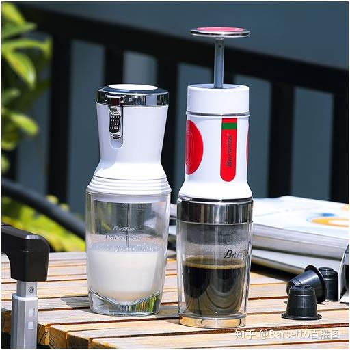 百胜图咖啡无尽花式玩趣tripressomf手动奶泡机测评