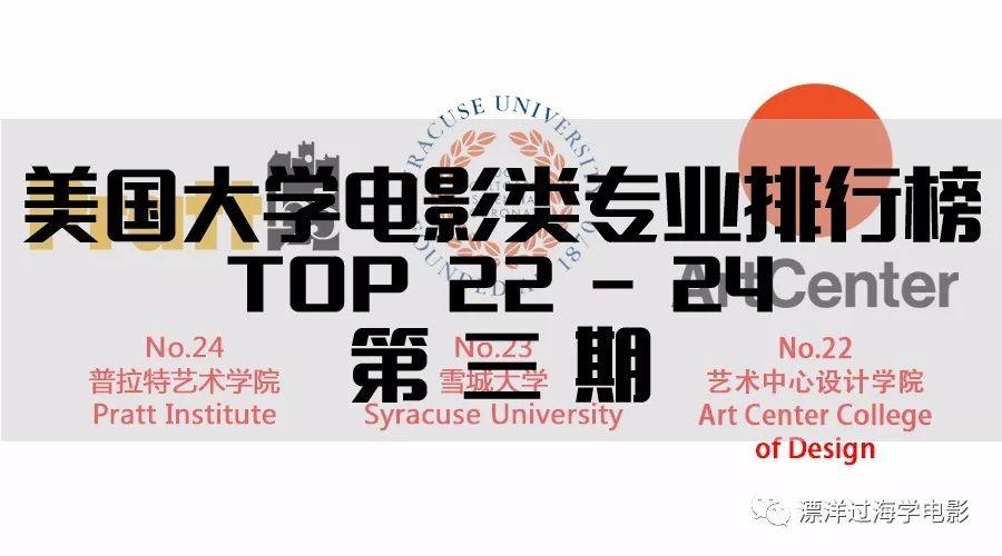 美国大学电影类专业排行榜Top30之22-24《变