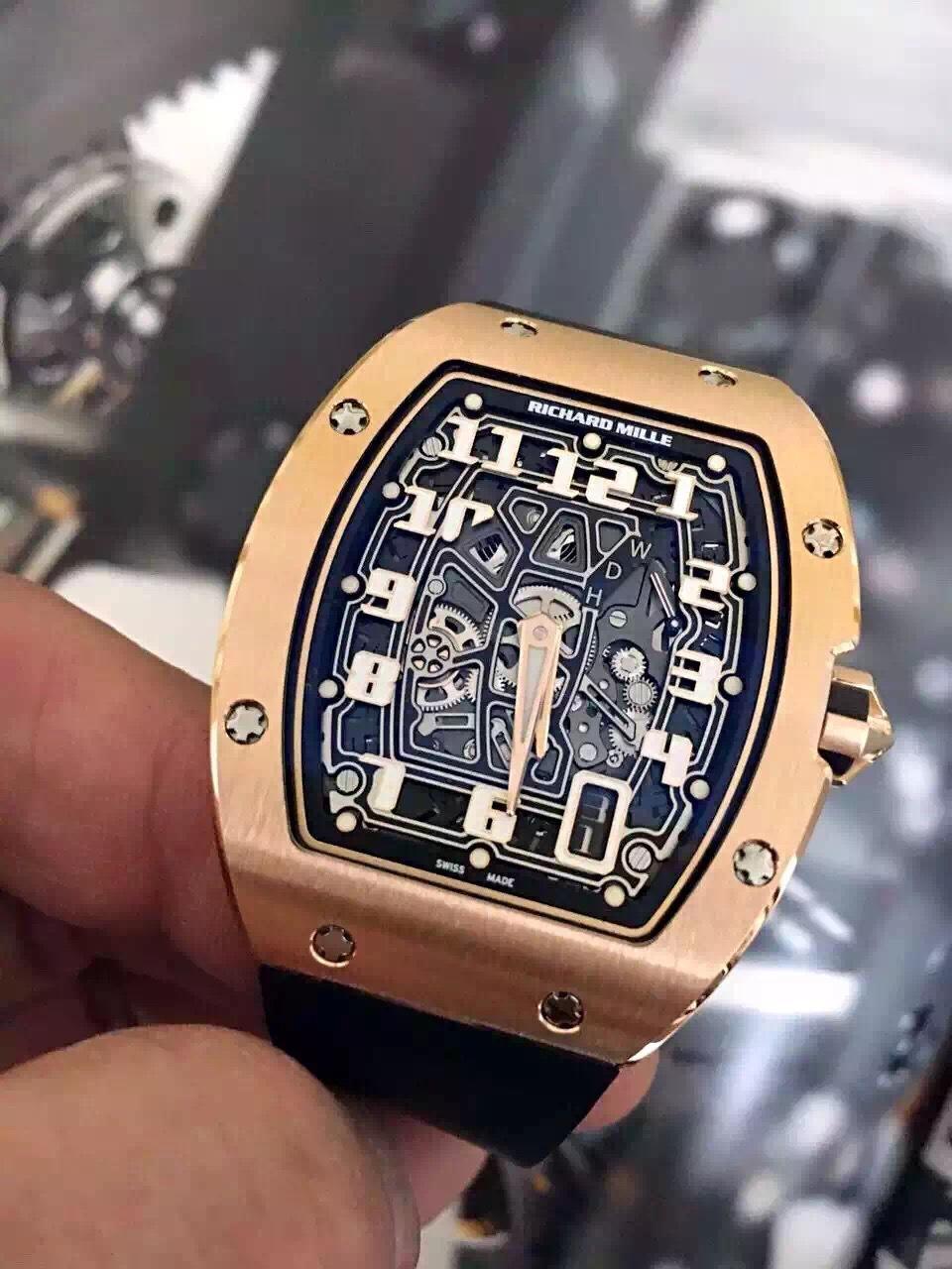 百万级别的手表能薄到什么程度理查德米勒rm6701超薄男士自动机械腕表