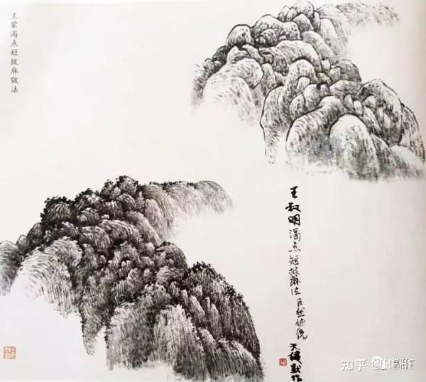 书画 | 历代名家经典画石皴法的运用图解,太全太详细了! - 知乎