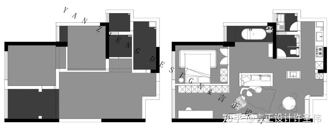重庆室内设计工作室推荐言正新作|混搭中古风宝格丽+开放式泡澡区太爱了!! - 知乎