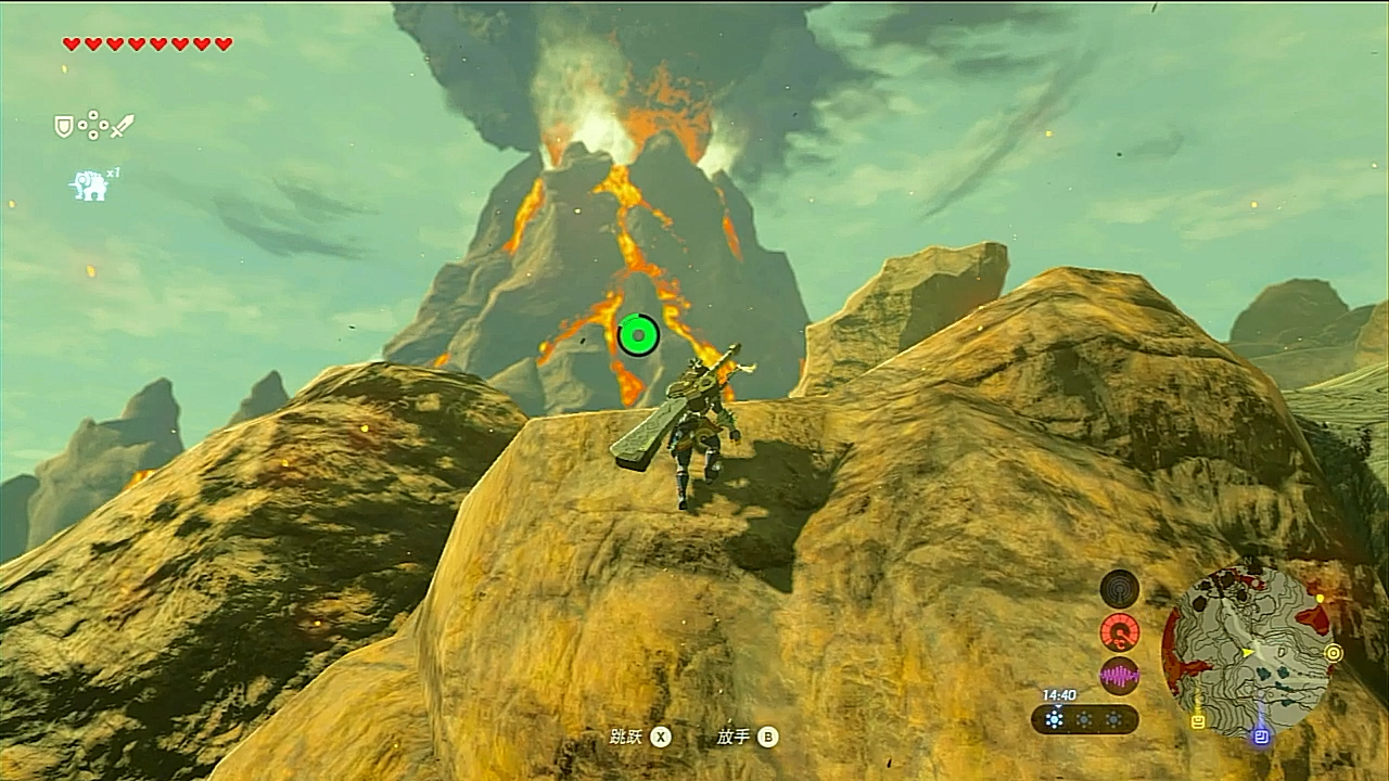 大可爱的游戏记录塞尔达传说旷野之息p74死亡火山到达