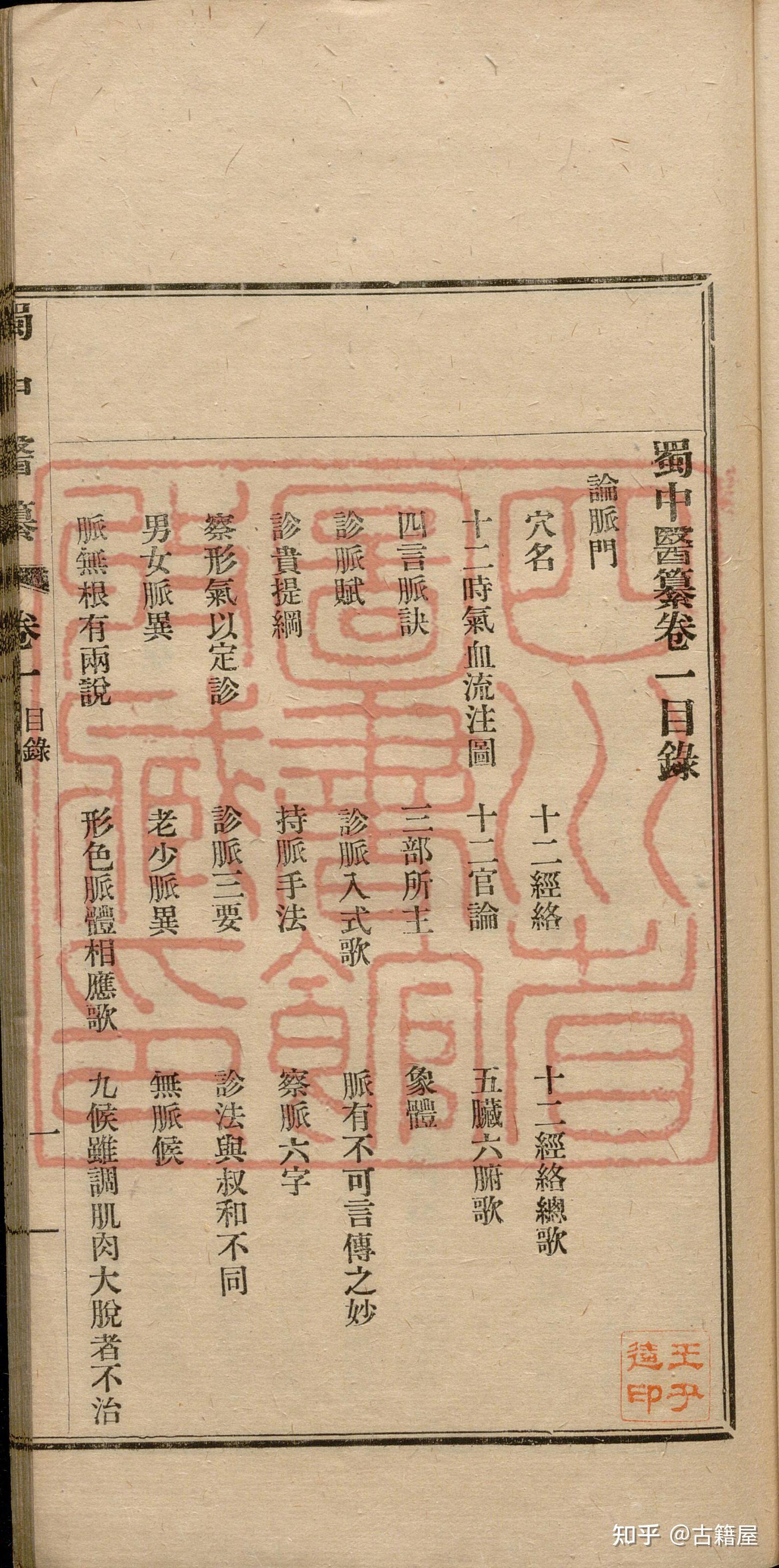 中医古籍《蜀中医纂》民国十二年铅印本 - 知乎