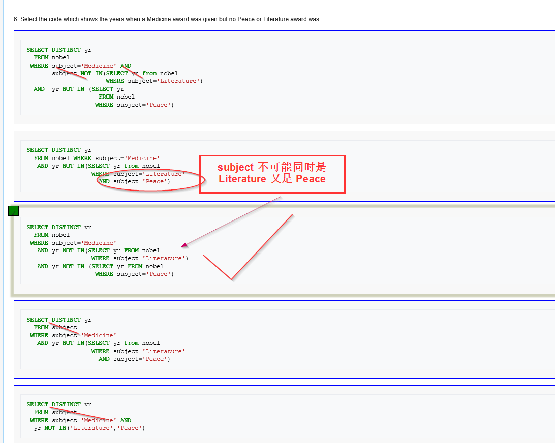 Sqlzoo 1 