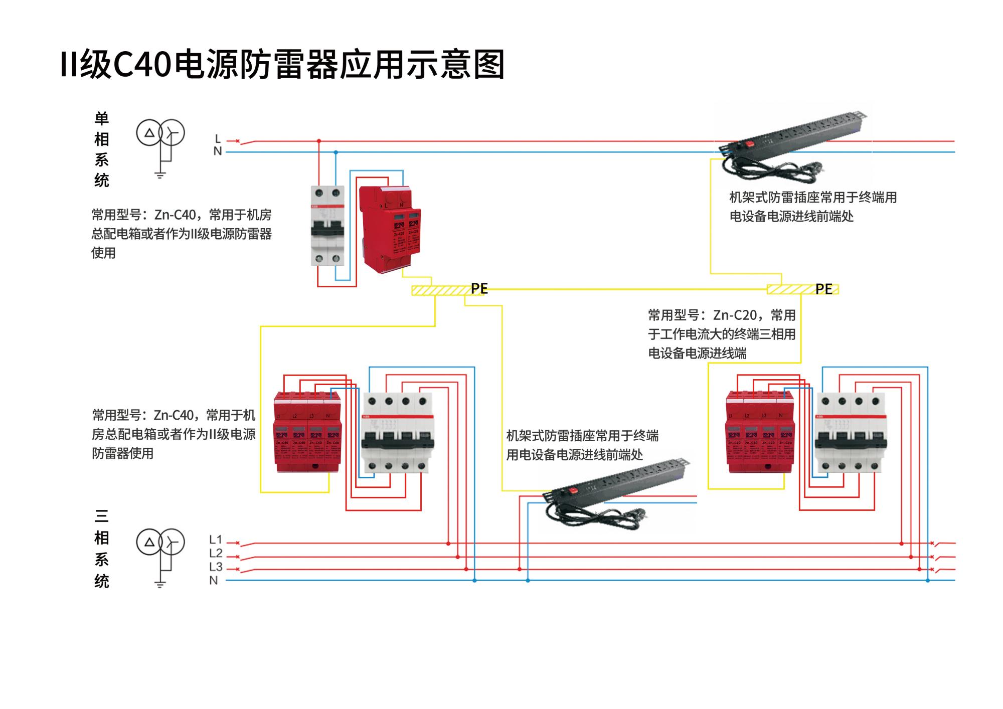 浪涌保护器正确接线图图片