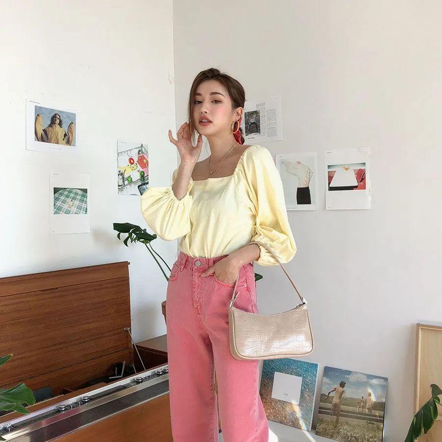 少女的可爱全在黄粉配色里啦