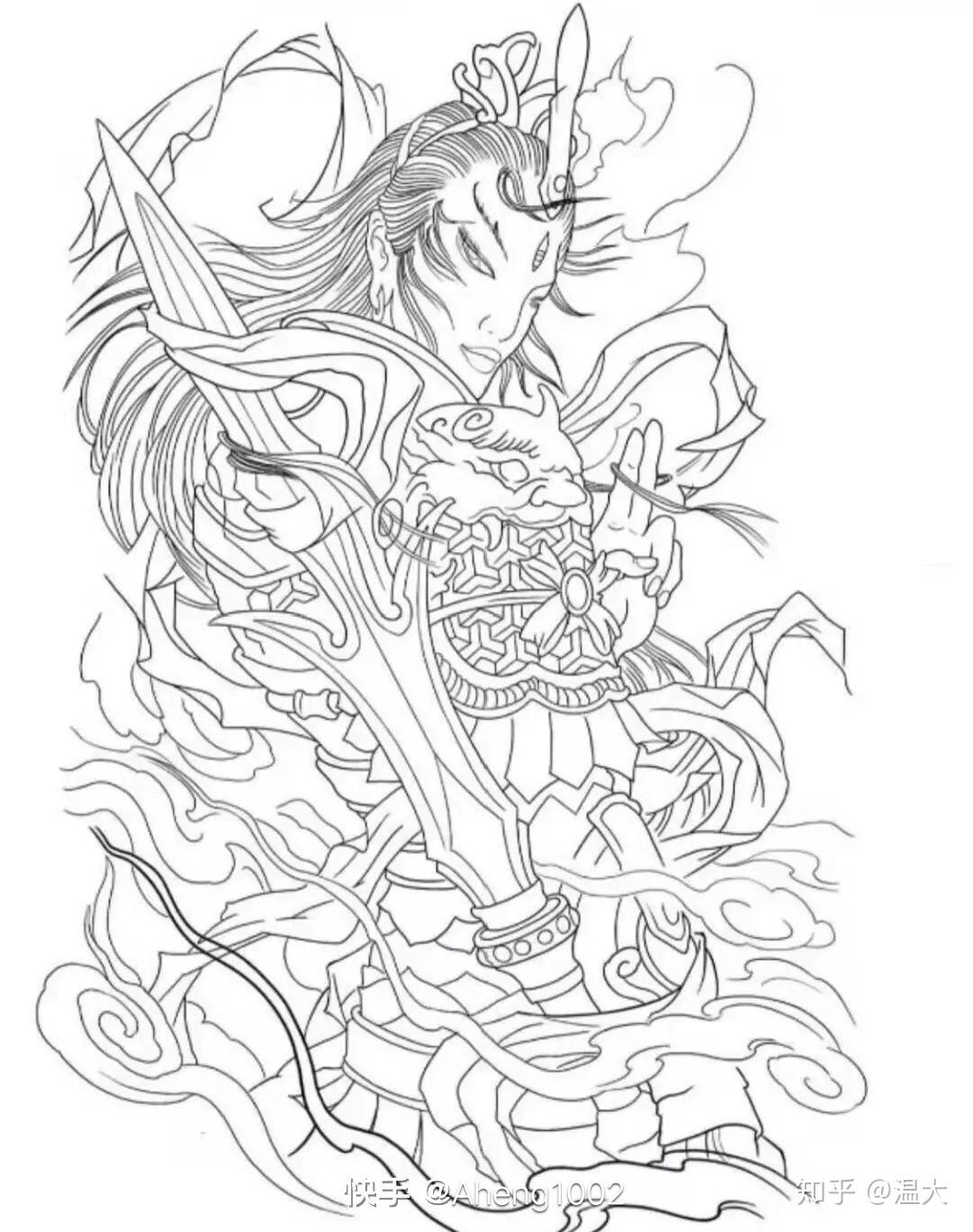 跪求上色手稿 - 知乎