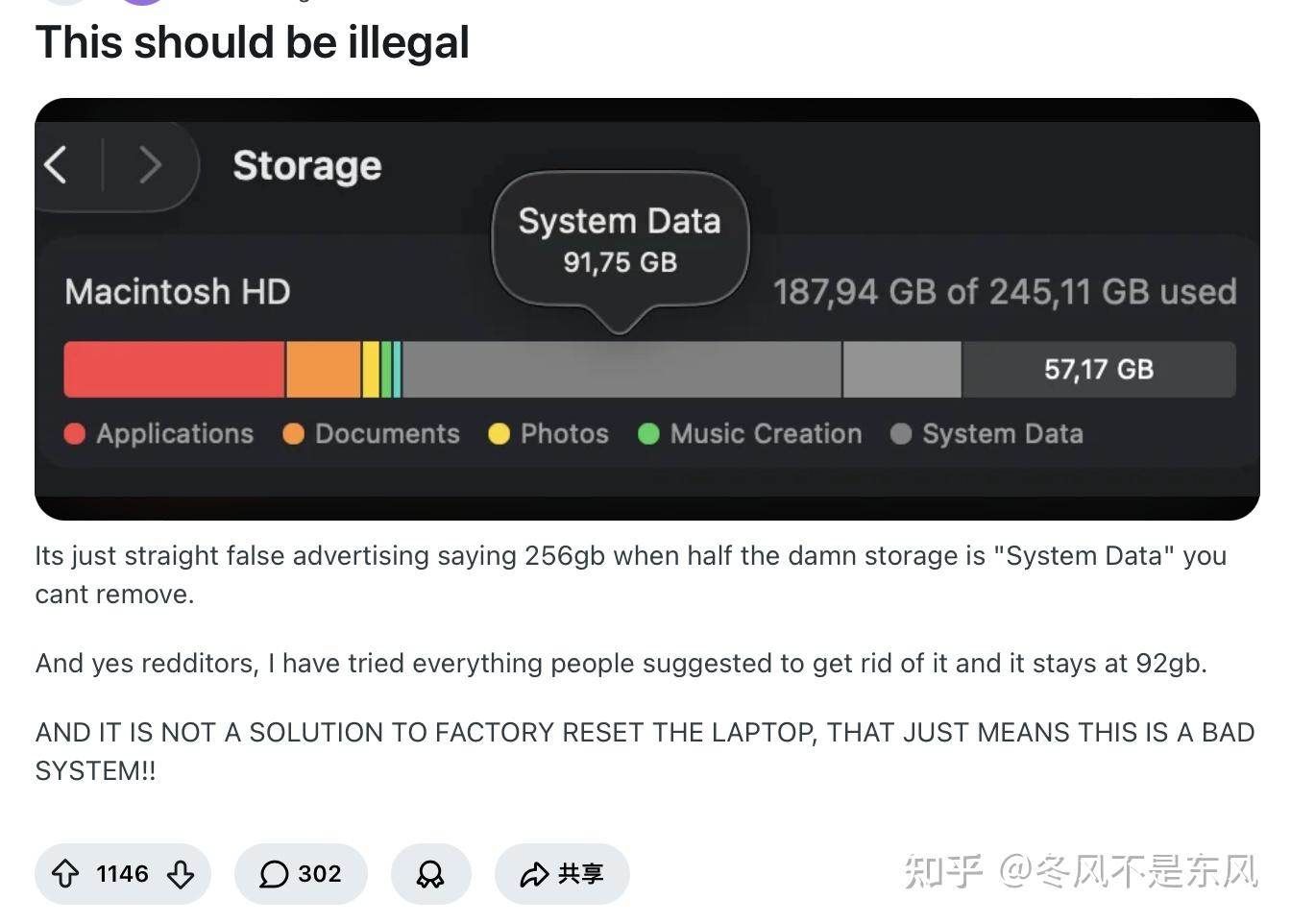 同样储存的Mac,为什么有人系统数据只有20个G,有人却占用了上个百个G?(附亲测见效清理方案)