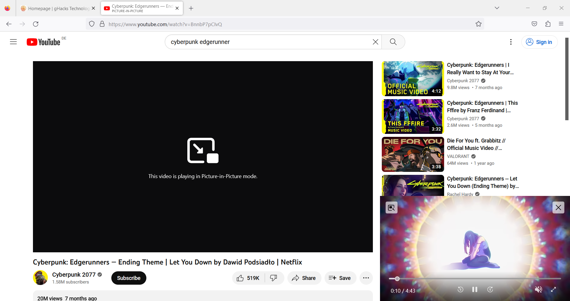 Firefox 113 av1 