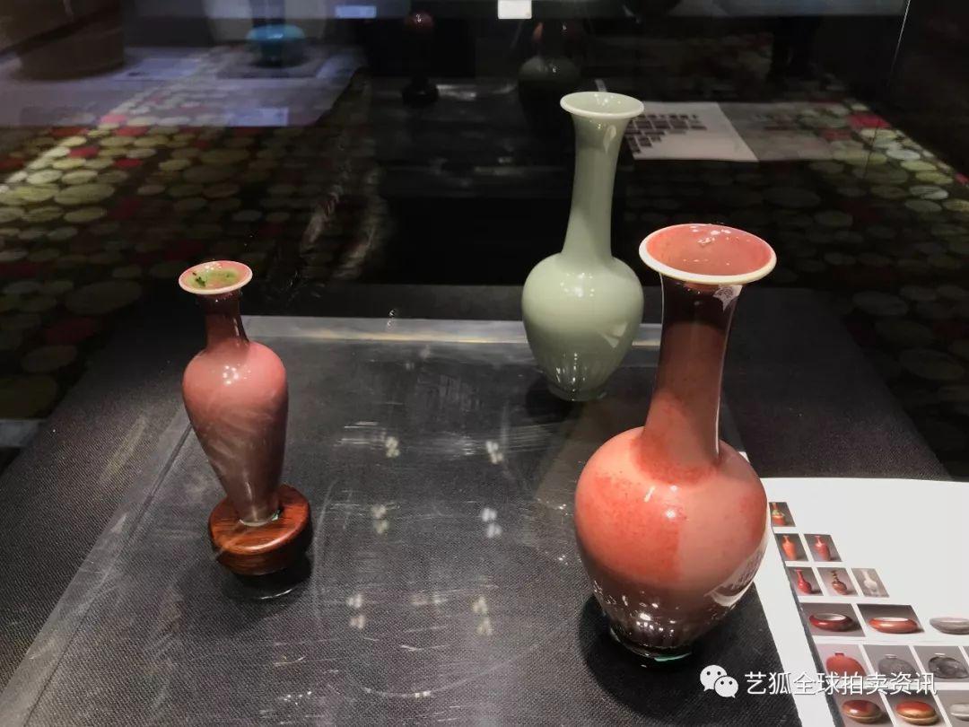 花瓶 中国花瓶 骨董品 古美術 象鼻耳 粉彩 金彩 山水