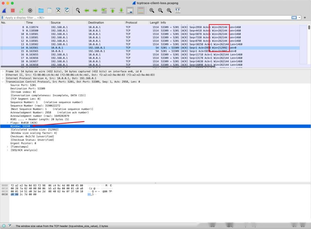  wireshark tcp 