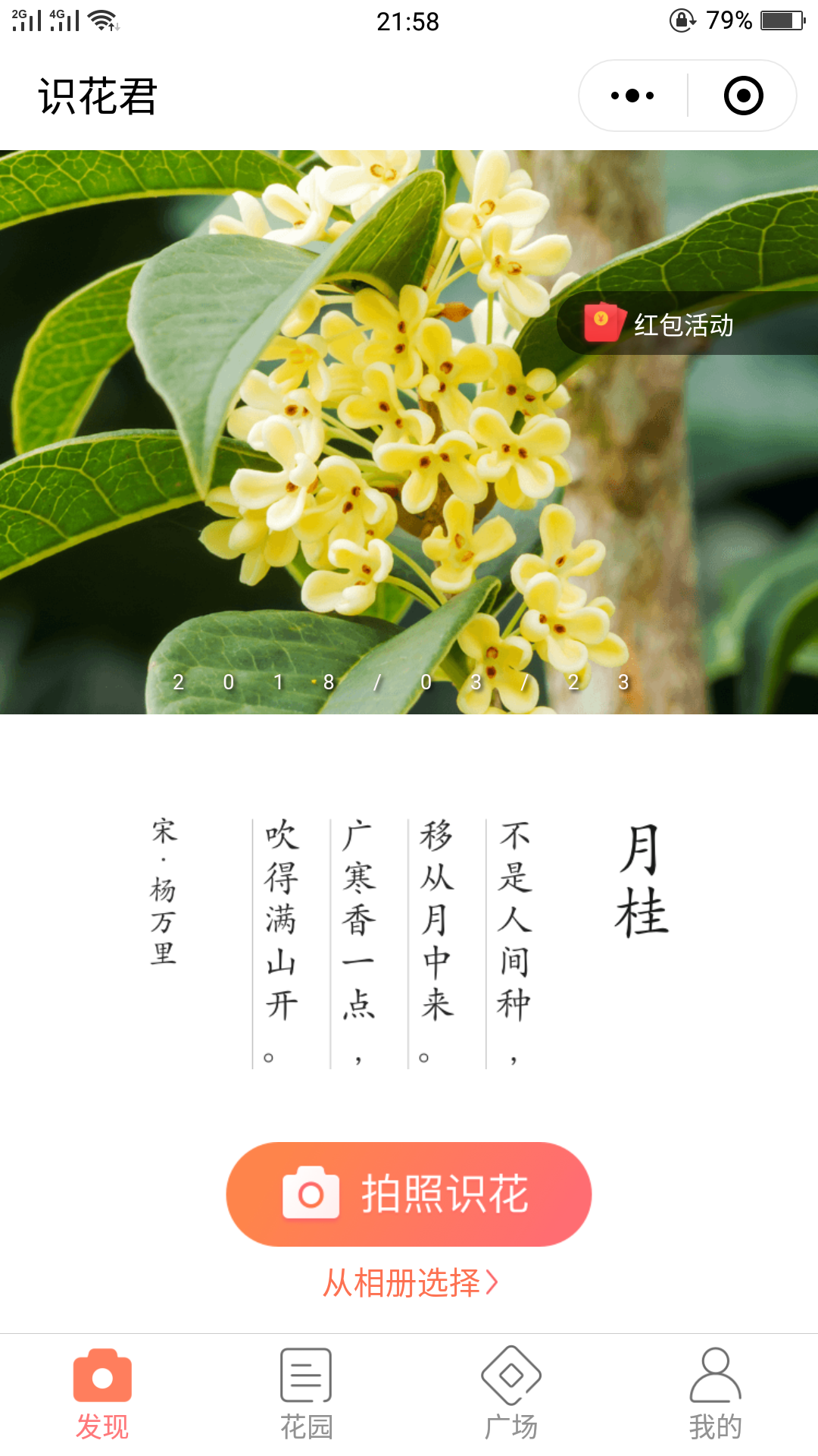 识花君小程序想知道这是什么花这样一拍便知