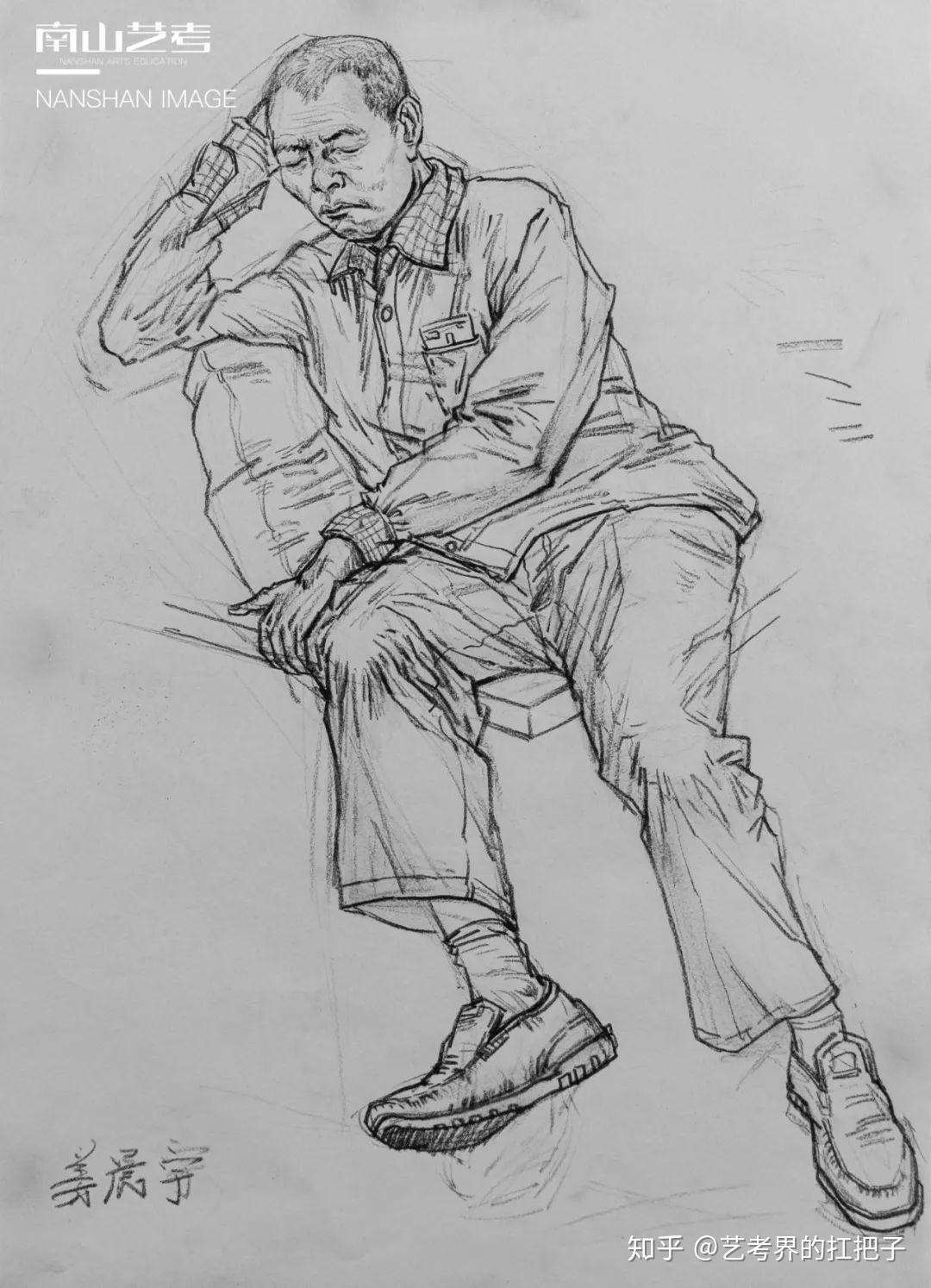 西安南山画室 | 睡姿速写训练