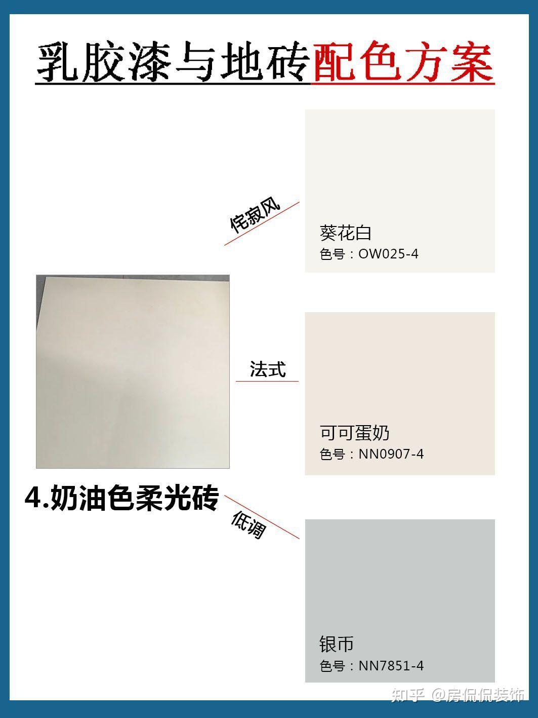 房侃侃装修设计：乳胶漆与地砖的配色方案参考 - 知乎