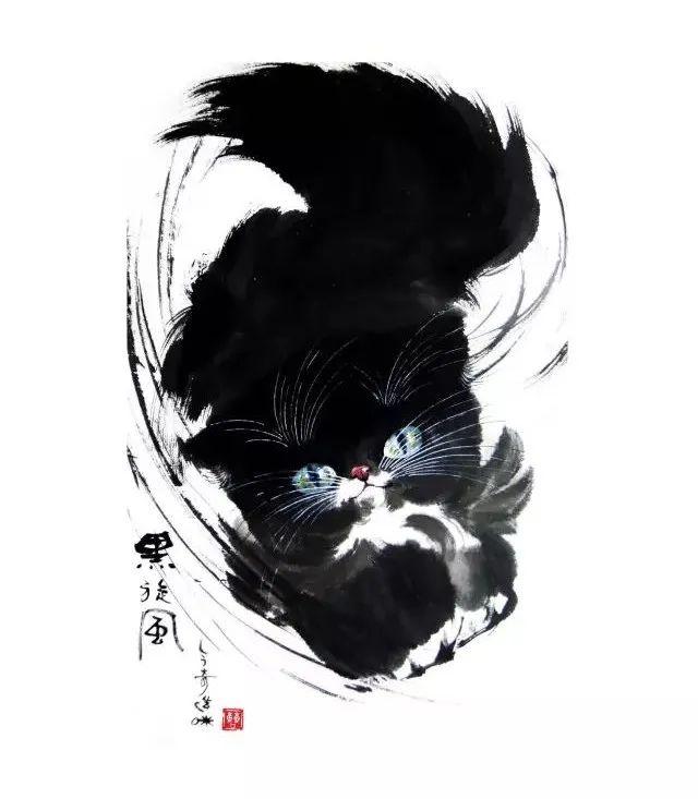 画大师李可染这样评价曹今奇画笔下的猫"小猫眼里有大世界"而文坛巨匠