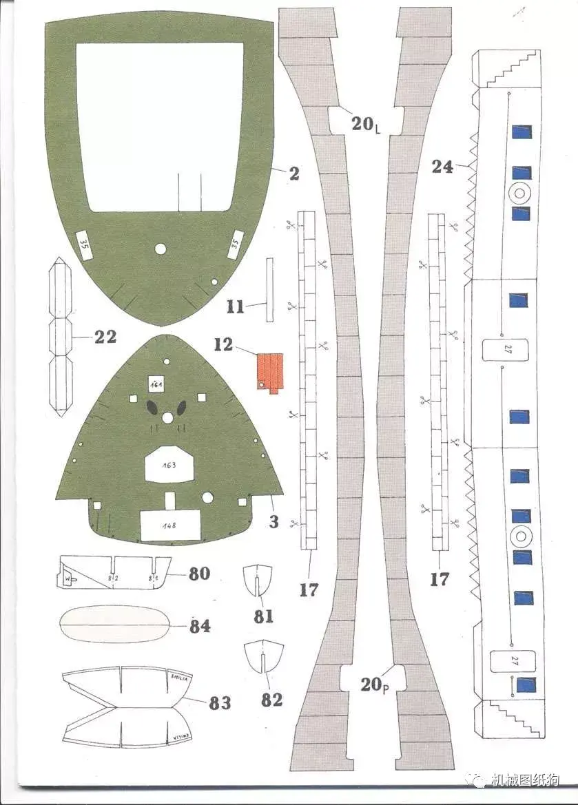 【海洋船舶】瑞典散货船emilia号船模平面图纸 jpg格式 - 知乎