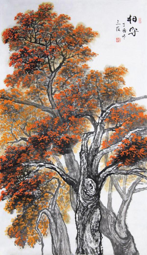 彩墨画家赵玉林作品鉴赏