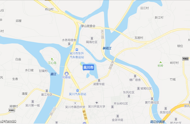 吴川各镇面积地图图片